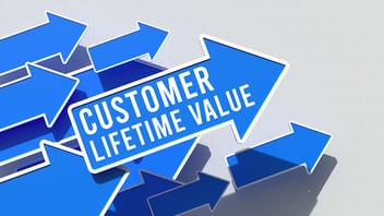 arrow with customer lifetime value