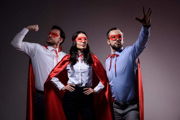 business superheroes